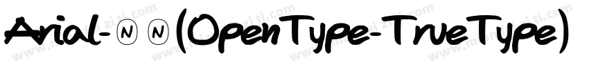 Arial-常规(OpenType-TrueType) (Versio字体转换